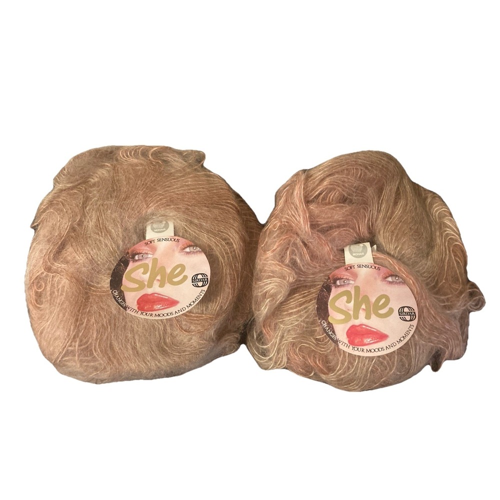 SIRDAR She Mohair Blend‎ Yarn Color 025320 2 Skeins 50g Same Lot